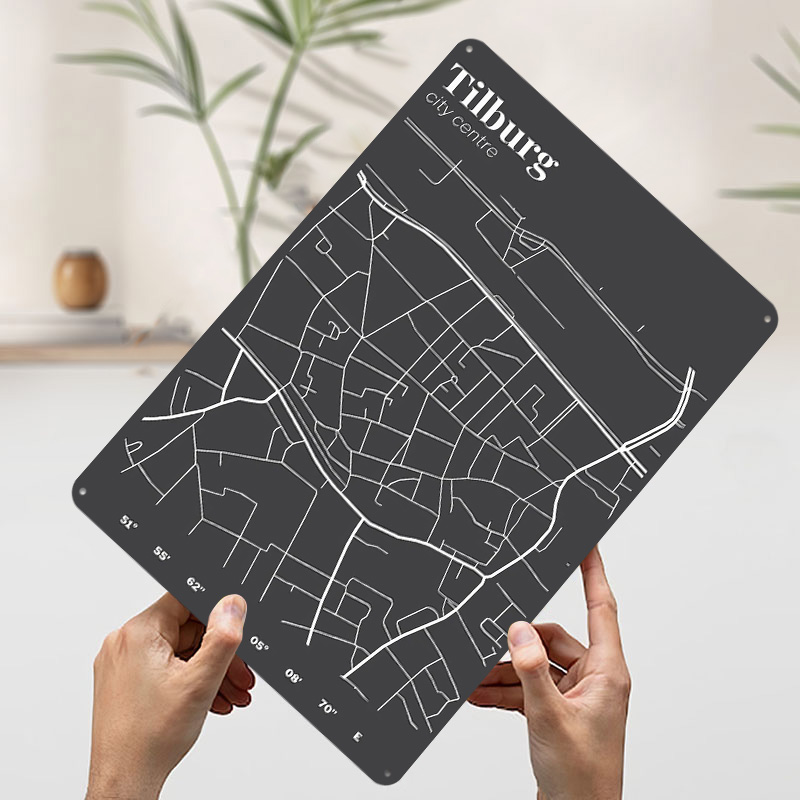 Tilburg Şehir Merkezi Haritası - Custom Map Poster incelemesi ve fiyatı