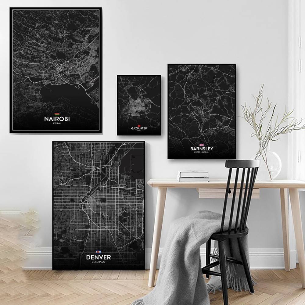 Paris Londra New York ÖZEL Şeh - Custom Map Poster incelemesi ve fiyatı