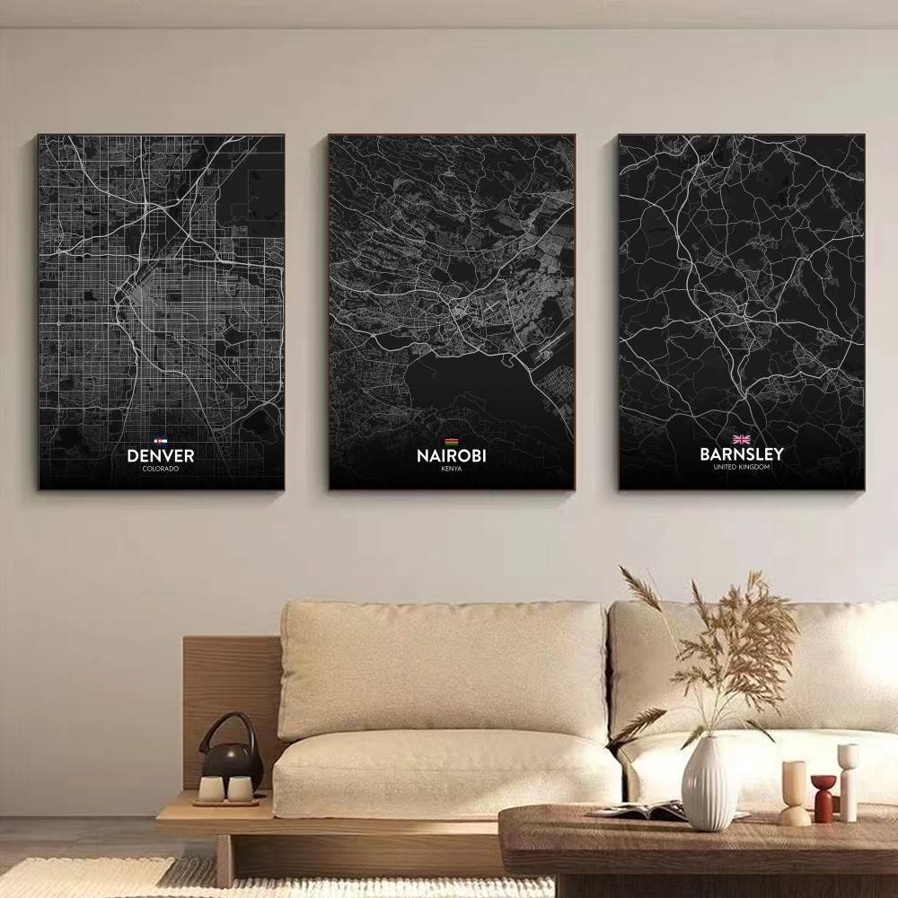 Paris Londra New York ÖZEL Şeh - Custom Map Poster incelemesi ve fiyatı