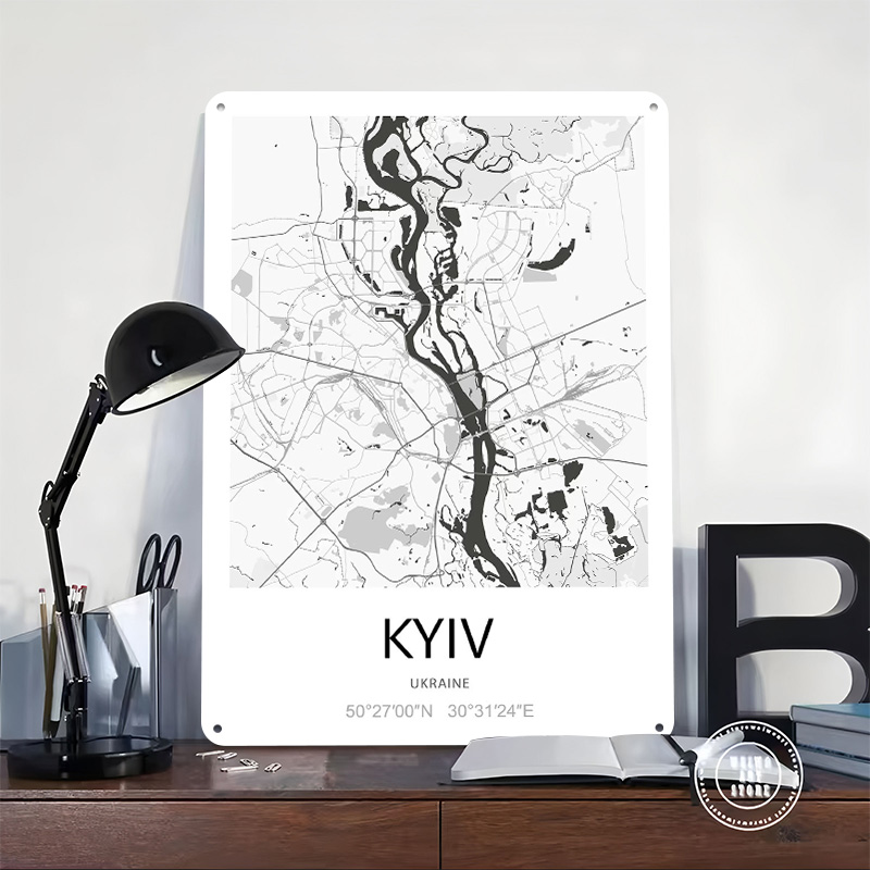 Kiev Şehir Haritası Baskılı Po - Custom Map Poster incelemesi ve fiyatı