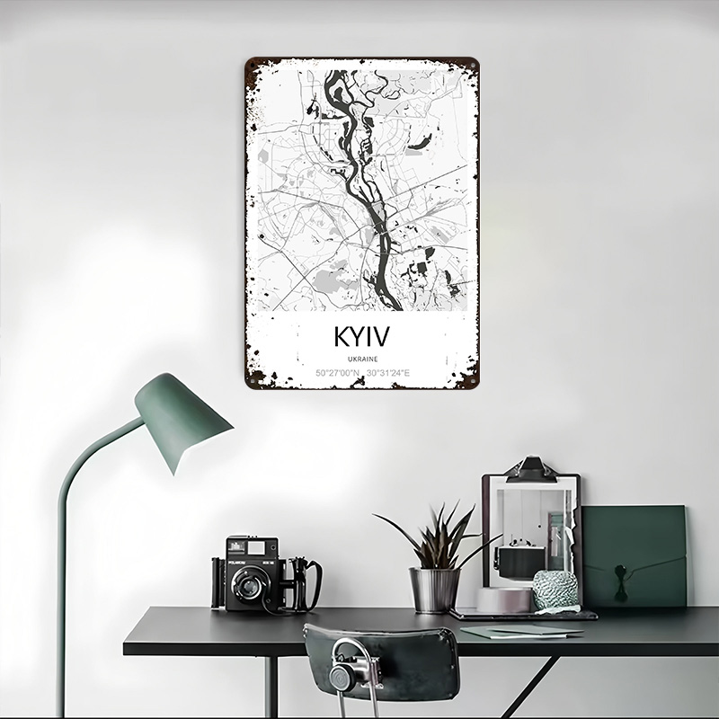 Kiev Şehir Haritası Baskılı Po - Custom Map Poster incelemesi ve fiyatı