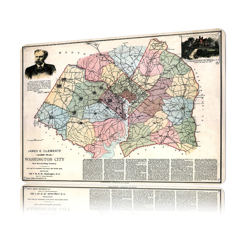 Washington Şehri Haritası Bask - Custom Map Poster incelemesi ve fiyatı