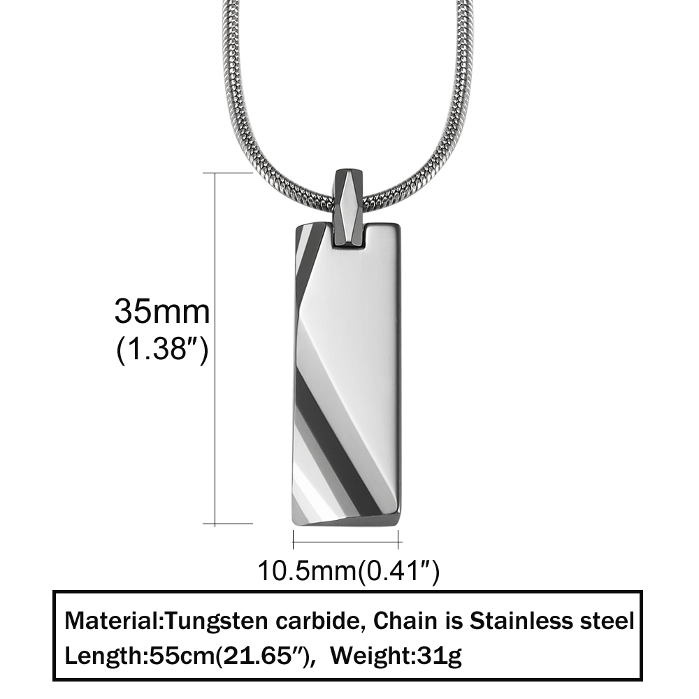 Tungsten karbür kolye erkekler - Name Necklace Custom incelemesi ve fiyatı