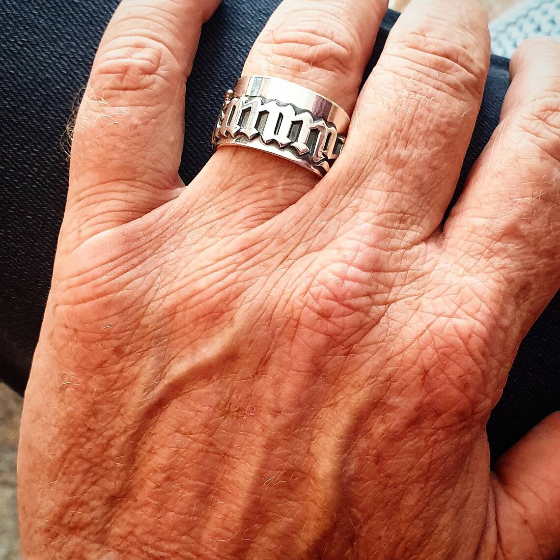 12 MM erkek Gotik Yüzükler Kiş - Initial Ring Custom incelemesi ve fiyatı