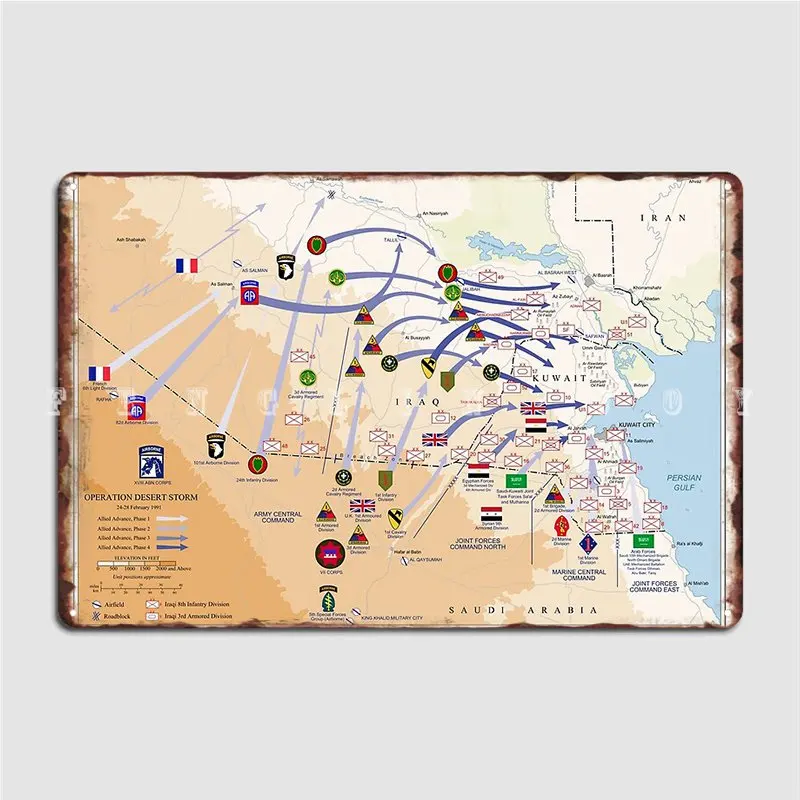 Operasyon Çöl Fırtınaları Zemi - Custom Map Poster incelemesi ve fiyatı